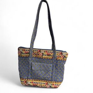 Avon Blue and Yellow Floral Tote